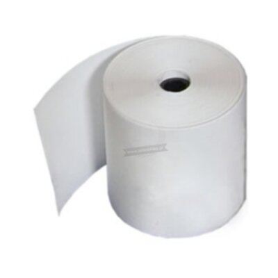 Papier ciągły termiczny Zebra 8000D Linerless Mobile powlekany z uniwersalnym trwałym klejem biały 101.6mmx25.9m rdzeń 19mm