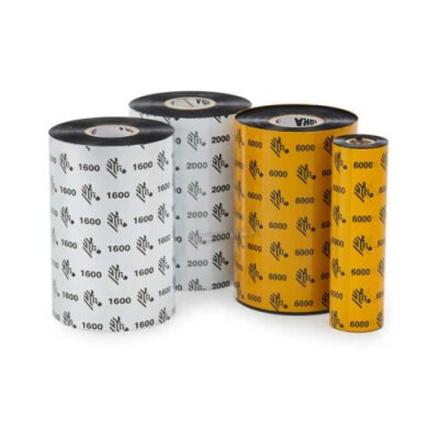 Taśma woskowa Zebra 2300 Standard Performance Wax czarna 156mmx450m rdzeń 25mm