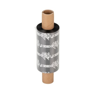 Taśma woskowa Zebra 2300 Standard Performance Wax czarna 64mmx74m rdzeń 12.7mm