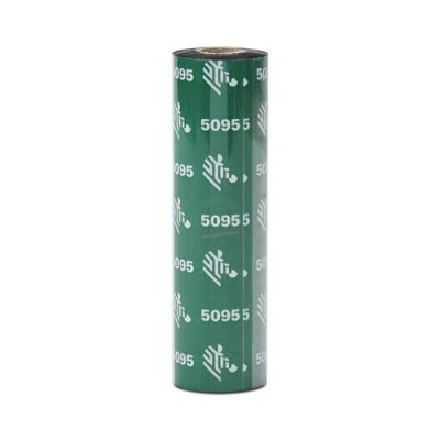 Taśma żywiczna Zebra 5095 High-Performance Resin czarna 110mmx74m rdzeń 12.7mm