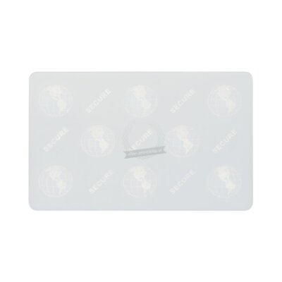 Karty plastikowe Zebra PVC Premier Plus Security kompozytowe z zabezpieczeniem (hologram z kulą ziemską) białe 0,762mm - 500 kart