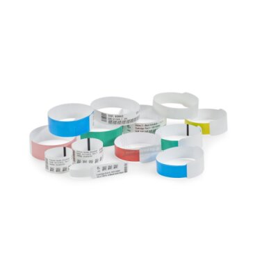 Opaski na rękę termiczne ZEBRA Z-Band UltraSoft z perforacją dla dzieci białe 25 x 178 mm
