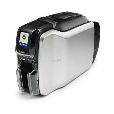 Drukarka kart plastikowych ZC300 Zebra; wydruk jednostronny, UK/EU Cords, USB & Ethernet, PC/SC Contact, Contactless Mifare, Windows Driver