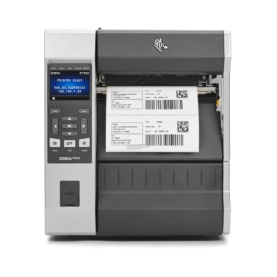 Drukarka termotransferowa ZT620 Zebra; 6", 203 dpi,  Serial, USB, Gigabit Ethernet, BT 4.0, USB Host, Wireless 802.11 AC Card: Rest of World (ROW), Tear, Color, ZPL