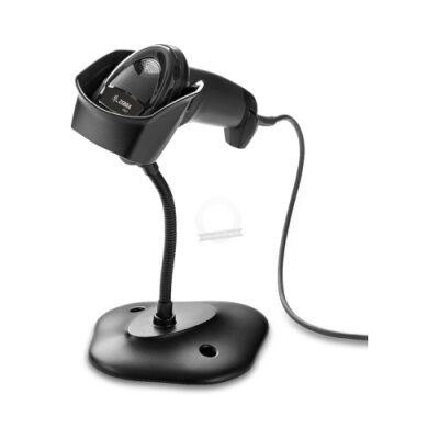 Czytnik ręczny Zebra DS2208, Twilight Black, SR, kabel USB, podstawka prezentacyjna