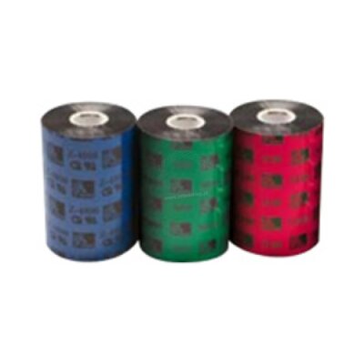 Próbka taśmy żywicznej Zebra 5100 Premium Resin czarnej 110mmx50m rdzeń 25mm
