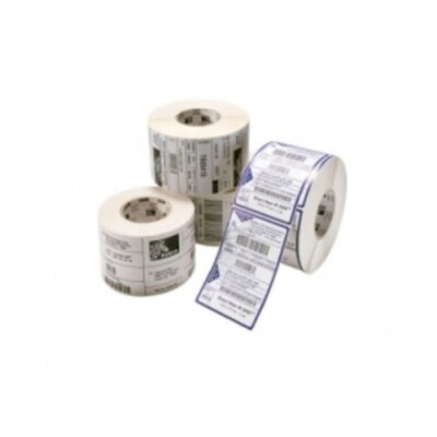 Próbka etykiet termotransferowych polipropylenowych Zebra 8000T Secondary Blood Bag z uniwersalnym trwałym klejem z perforacją białe 76.2x76.2mm rdzeń 76mm