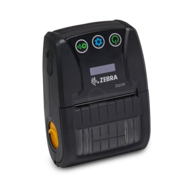 Drukarka termiczna ZQ210 Zebra; 2.25", Bluetooth, label&receipt printing, Belt clip, USB cable, English/Latin/Cyrillic