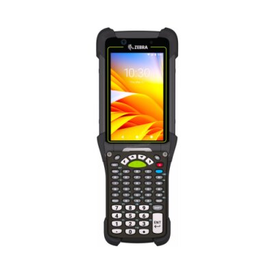 Terminal mobilny MC94 Zebra; LAN, WIFI 6E, Gun, Bluetooth, NFC, 4.3" Display, Vibrator, Android GMS, SE4770 Imager, 8MP FF + 16MP RF Camera, 6GB RAM / 128GB UFS, 53 Key Standard, 7000mAh BLE Enabled Battery, Rest of World