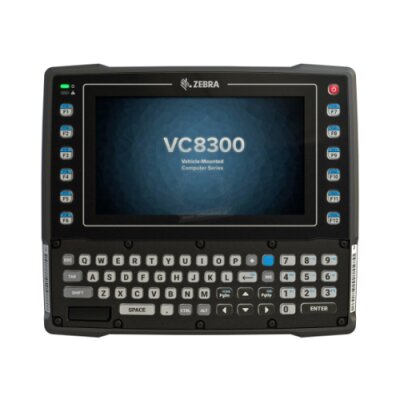 Terminal wózkowy VC8300 Zebra; 8" (1280 x 720), QWERTY, Standard (-30 - +50 C), Outdoor Readable Display, Capacitive Touch Screen, QC SD660 CPU, 4 GB RAM, 32 GB MMC (pSLC), Android GMS, Ivanti Velocity, Basic IO (2 USB, 2 RS232, Speaker/Mic), Int. Version