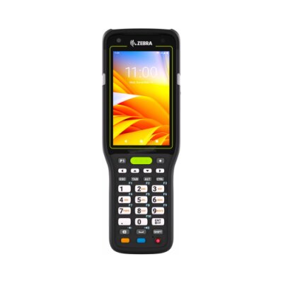 Terminal mobilny MC3450 Zebra; WAN - Data Only, 5G / LTE, GPS, LAN, WIFI 6E, One Nano SIM, One eSIM, Gun, Bluetooth, NFC, 4.0" Display, Vibrator, Android GMS, SE58 Imager, 5MP FF + 13MP RF Camera, 6GB RAM / 128GB UFS, 29 Key, 7000mAh Standard Battery, Res