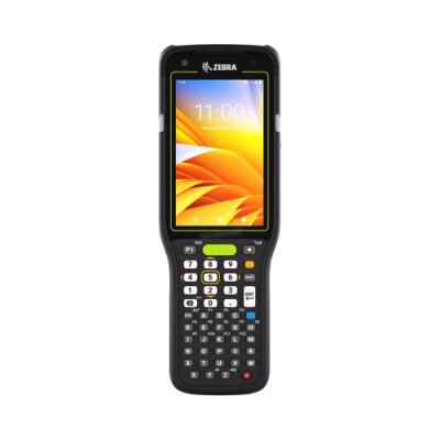 Terminal mobilny MC3450 Zebra; WAN - Data Only, 5G / LTE, GPS, LAN, WIFI 6E, One Nano SIM, One eSIM, Straight Shooter, Bluetooth, NFC, 4.0" Display, Vibrator, Android GMS, SE58 Imager, 5MP FF + 13MP RF Camera, 6GB RAM / 128GB UFS, 47 Key, 7000mAh Standard