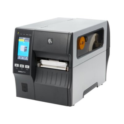 Drukarka termiczna Zebra ZT411; 4", 600 dpi, Euro and UK Cords, Serial, USB, 10/100 Ethernet, Bluetooth 4.1/MFi, USB Host, Linerless Cutter, EZPL