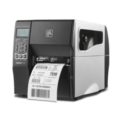 Drukarka termotransferowa ZT230 Zebra; 300 DPI, Serial, USB, Port równoległy, odklejak bez nawijaka