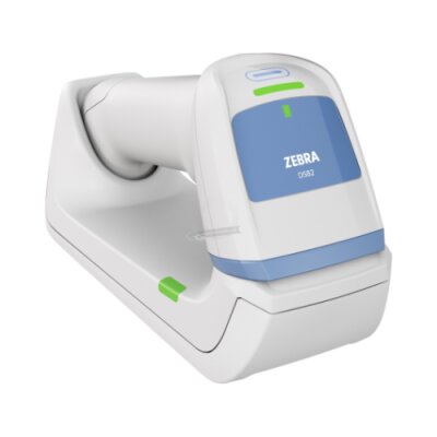 Czytnik bezprzewodowy Zebra DS8288-HC; White FIPS Vibration MFI Standard Cradle PowerCap™ USB KIT: DS8288-HCPF00BVMWW Scanner, CBA-U21-S07ZBR Shielded USB Cable, CR8288-SC100FBWW Cradle
